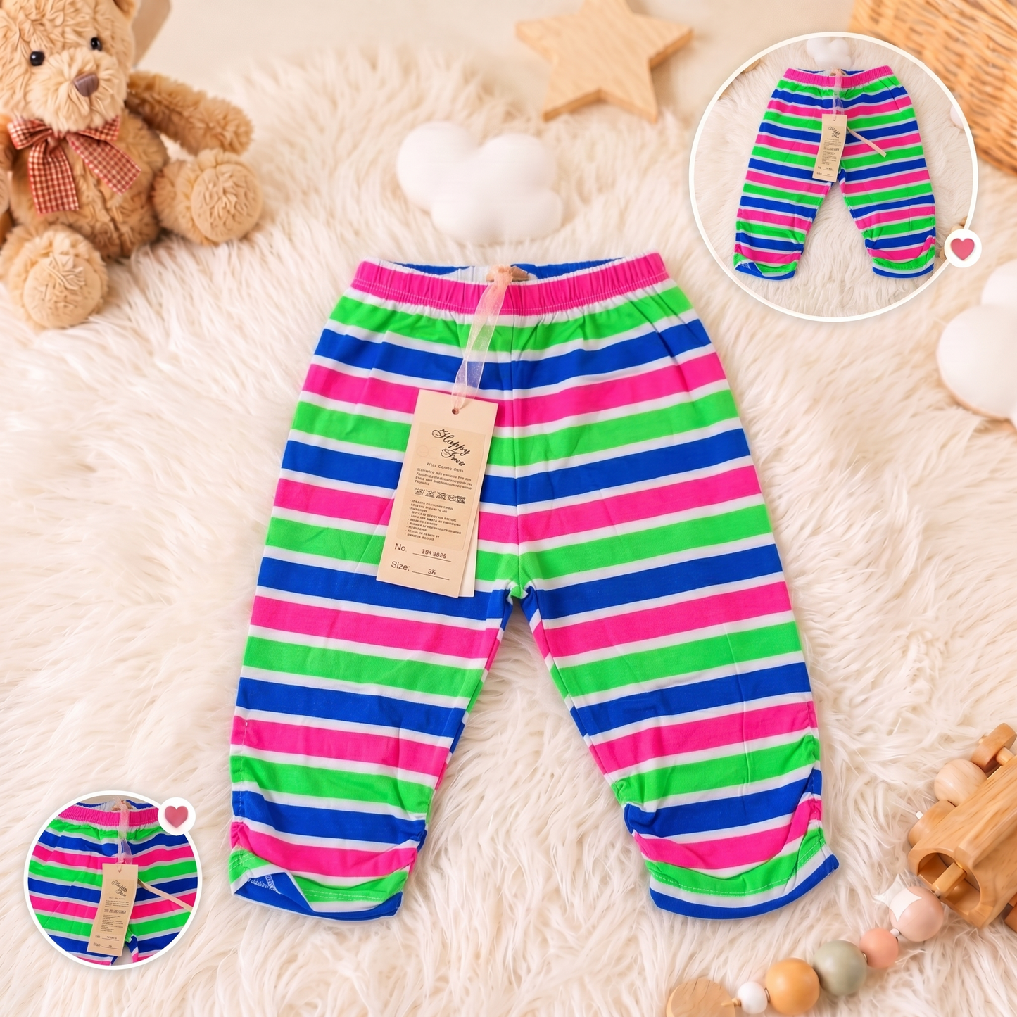 Pantalonași Casual pentru Copii, în Dungi Colorate HR-8435