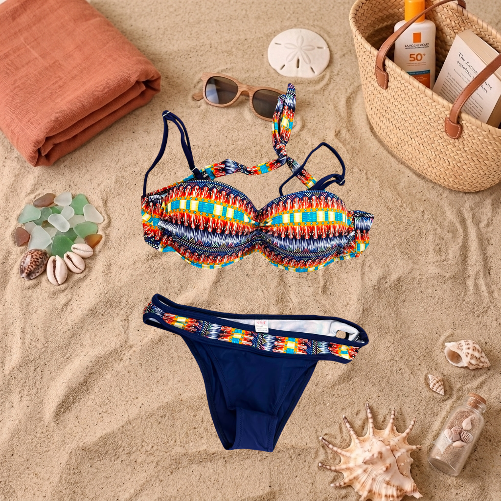 Costum de baie doua piese Bleumarin A19-02