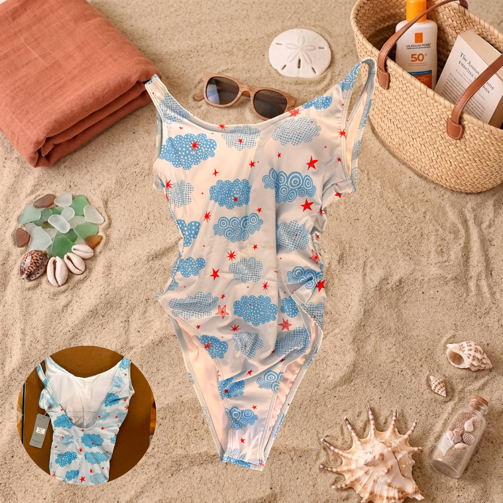 Costum de baie întreg Alb JA23-3