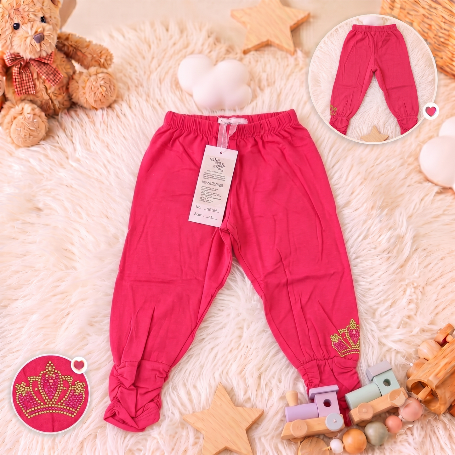 Pantaloni Casual pentru Copii Fucsia HR-8419
