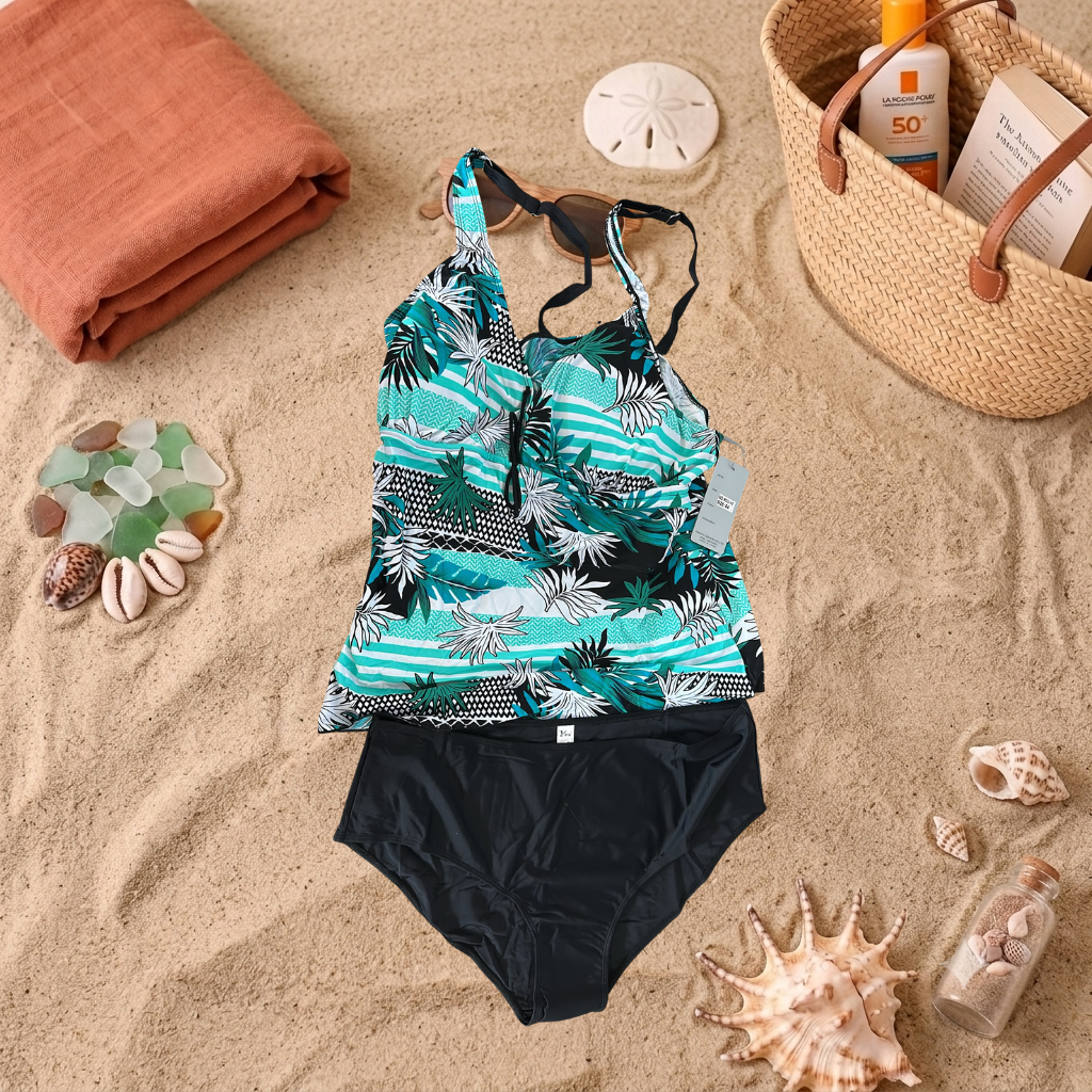 Costum de baie doua piese Bleu R21-11