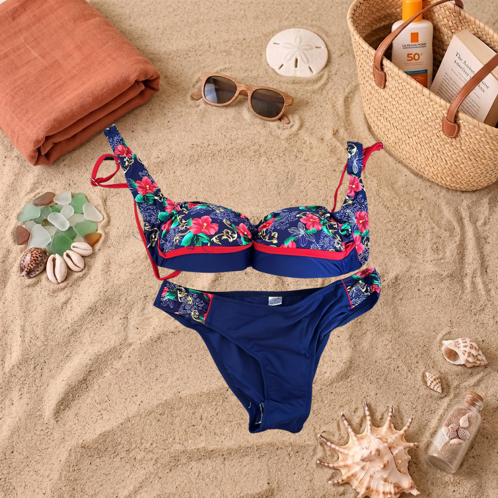 Costum de baie doua piese Bleumarin Y19-1