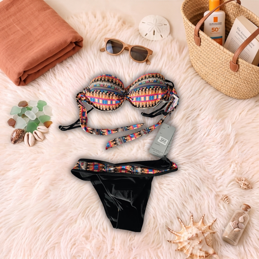 Costum de baie doua piese Negru A19-02