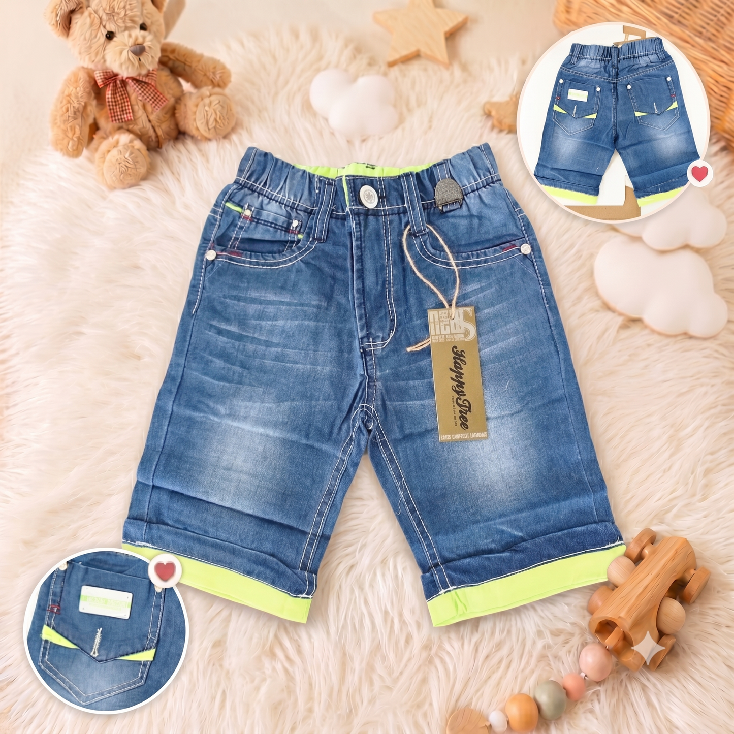 Pantaloni Scurți Denim Băieți HR-1284
