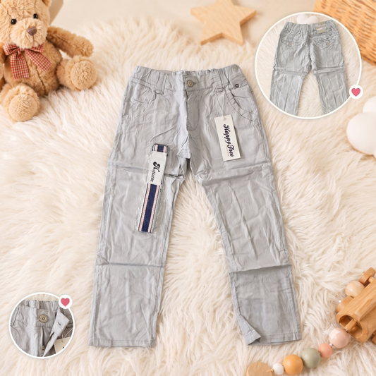 Pantaloni Lungi cu Curea Inclusă Gri HR-8287