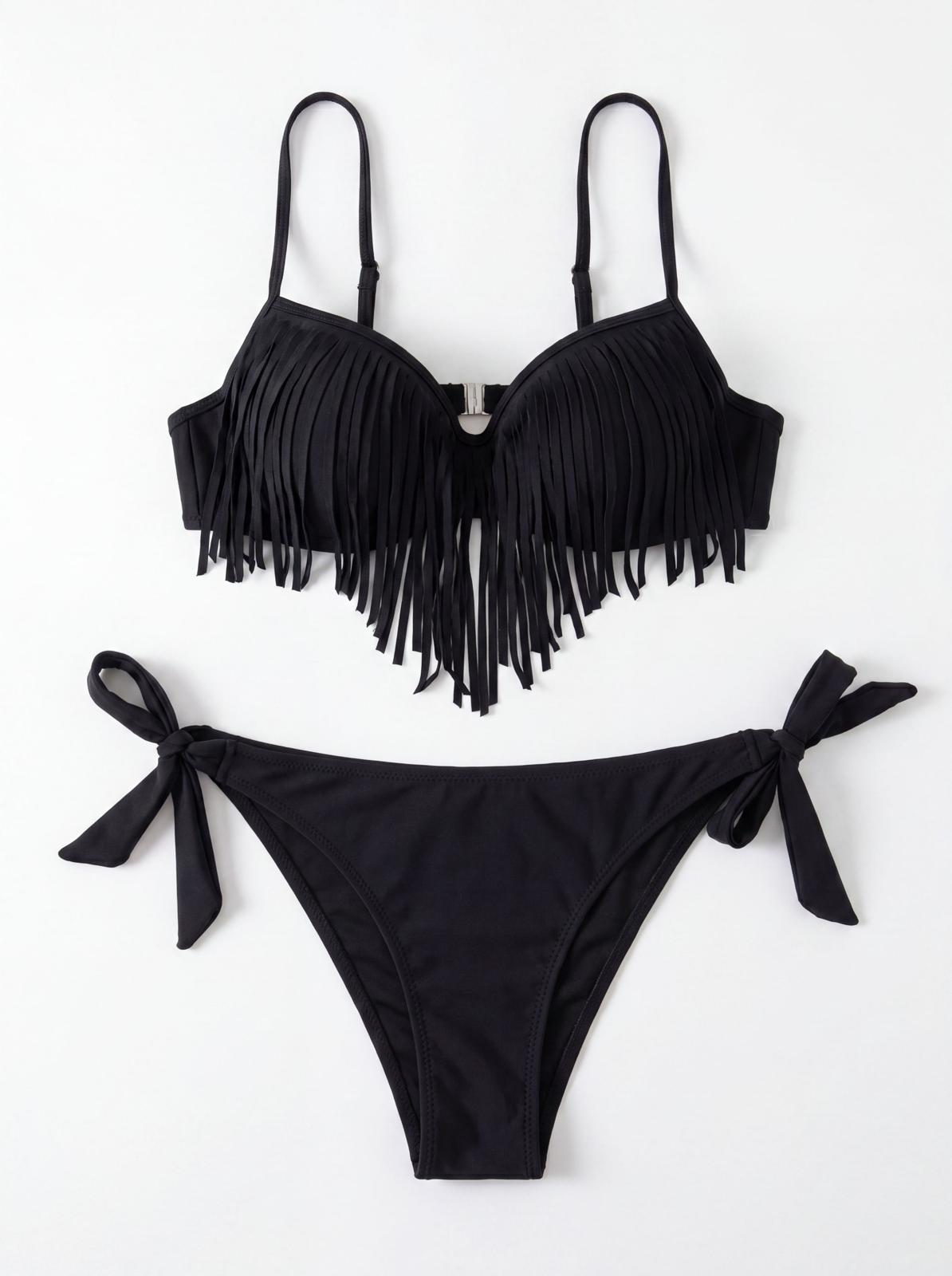 Costum de baie doua piese Negru S25