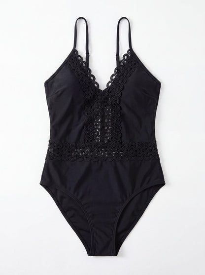 Costum de baie întreg Negru A18-13