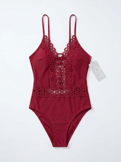 Costum de baie întreg Rosu A18-13